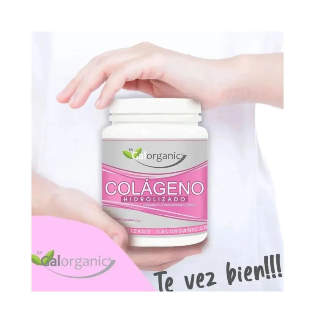 Galorganic Colágeno Hidrolizado Ácido H Y Biotina 500gr sabor FRUTOS ROJOS sfn