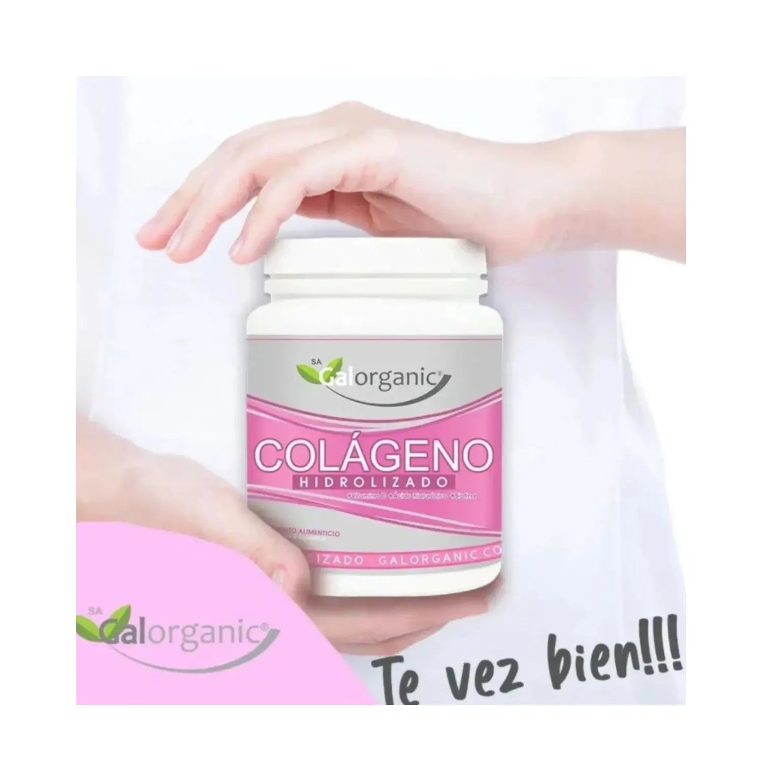Galorganic Colágeno Hidrolizado Ácido H Y Biotina 500gr sabor FRUTOS ROJOS sfn