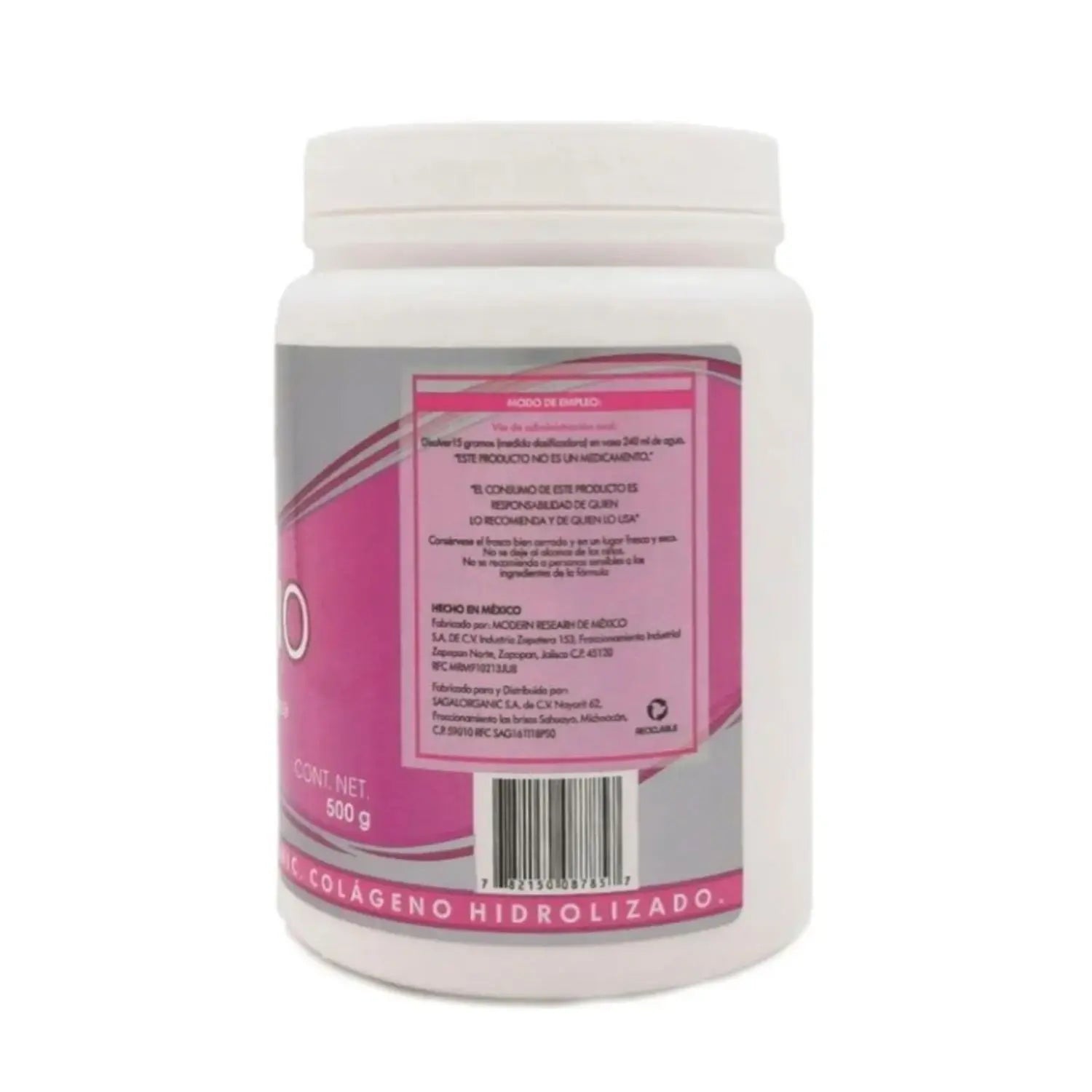 Galorganic Colágeno Hidrolizado Ácido H Y Biotina 500gr sabor FRUTOS ROJOS sfn