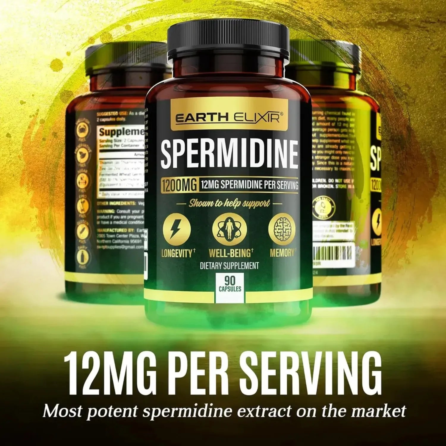 Earth Elixir Spermidine espermidina 90 caps sfn