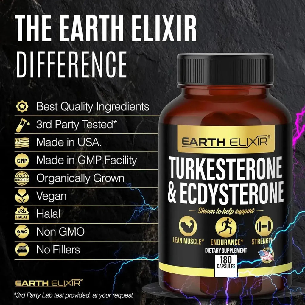 Earth Elixir Turkesterone + Ecdysterone 1000 mg 180 caps sfn