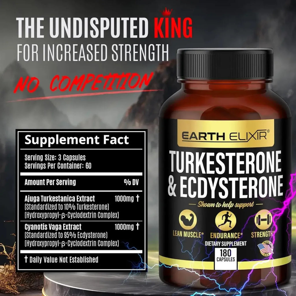 Earth Elixir Turkesterone + Ecdysterone 1000 mg 180 caps sfn