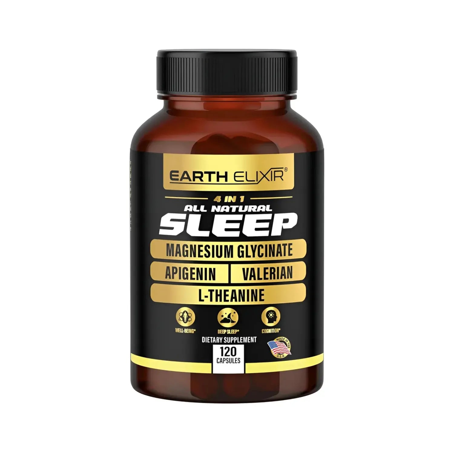 Earth Elixir All Natural Sleep120 Capsulas Descanso Profundo