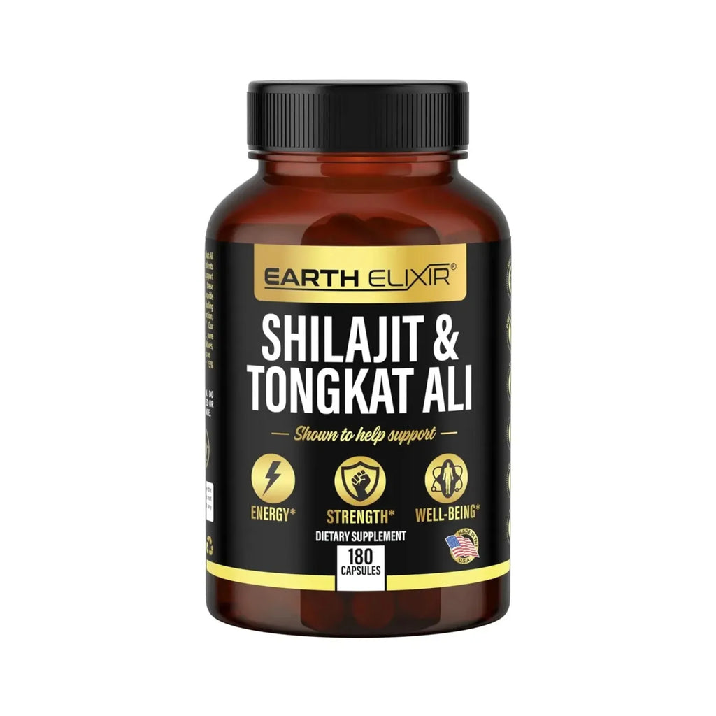 Earth Elixir Shilajit Y Tongkat Ali 400 mg 180 caps sfn