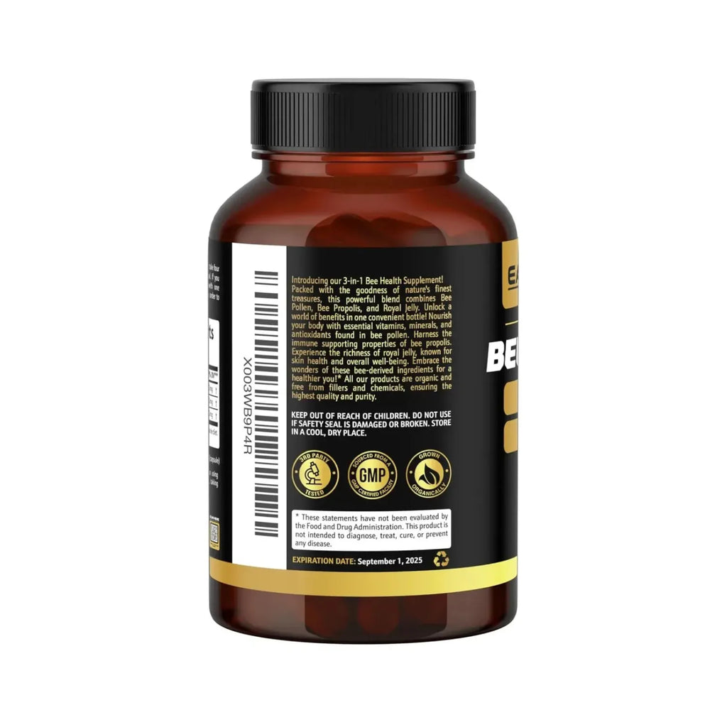 Earth Elixir Bee Pollen+ 180 Capsulas Polen de Abeja Orgánico
