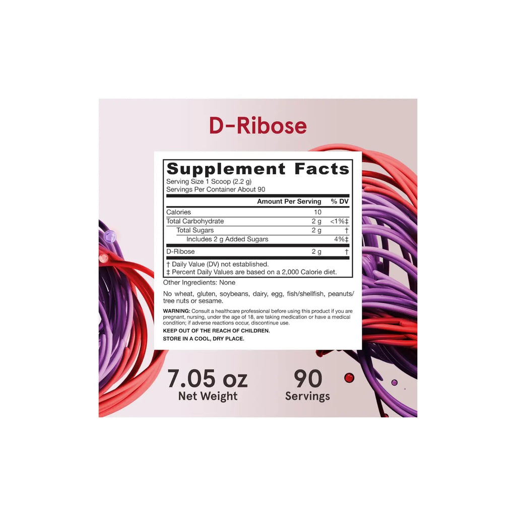 Jarrow Formulas, D-ribosa vegana, 2 g, 200 g sfn