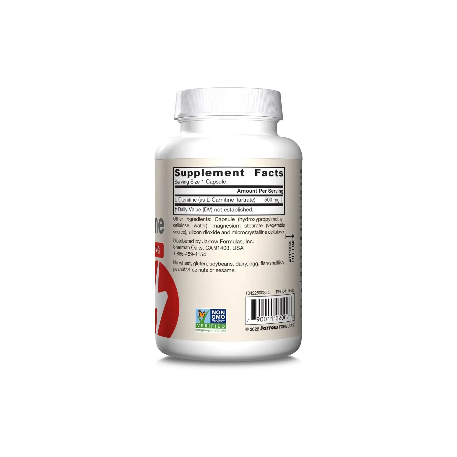 Jarrow Formulas L-carnitina 500Mg 100 Cápsulas Vegetales Sfn