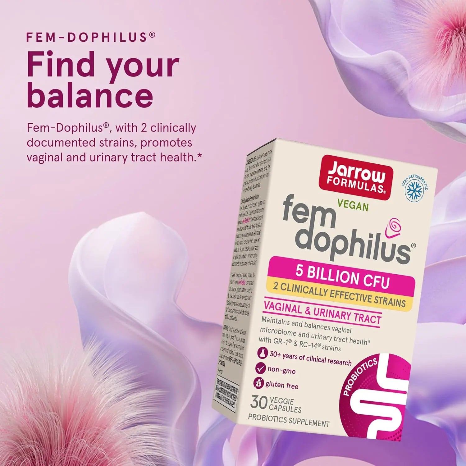 Jarrow Formulas Dophilus fem 5 billion de UFC 30 caps sfn