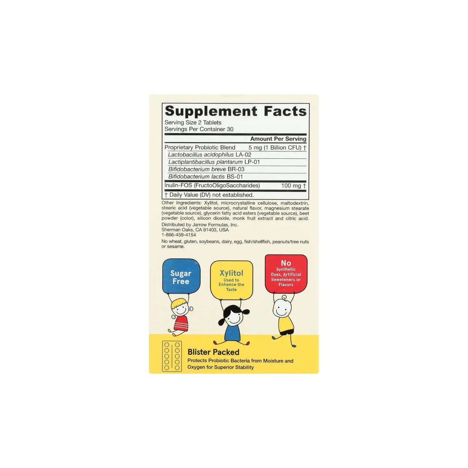 Jarrow Formulas Yum-Yum Probioticos 60 masticables sfn