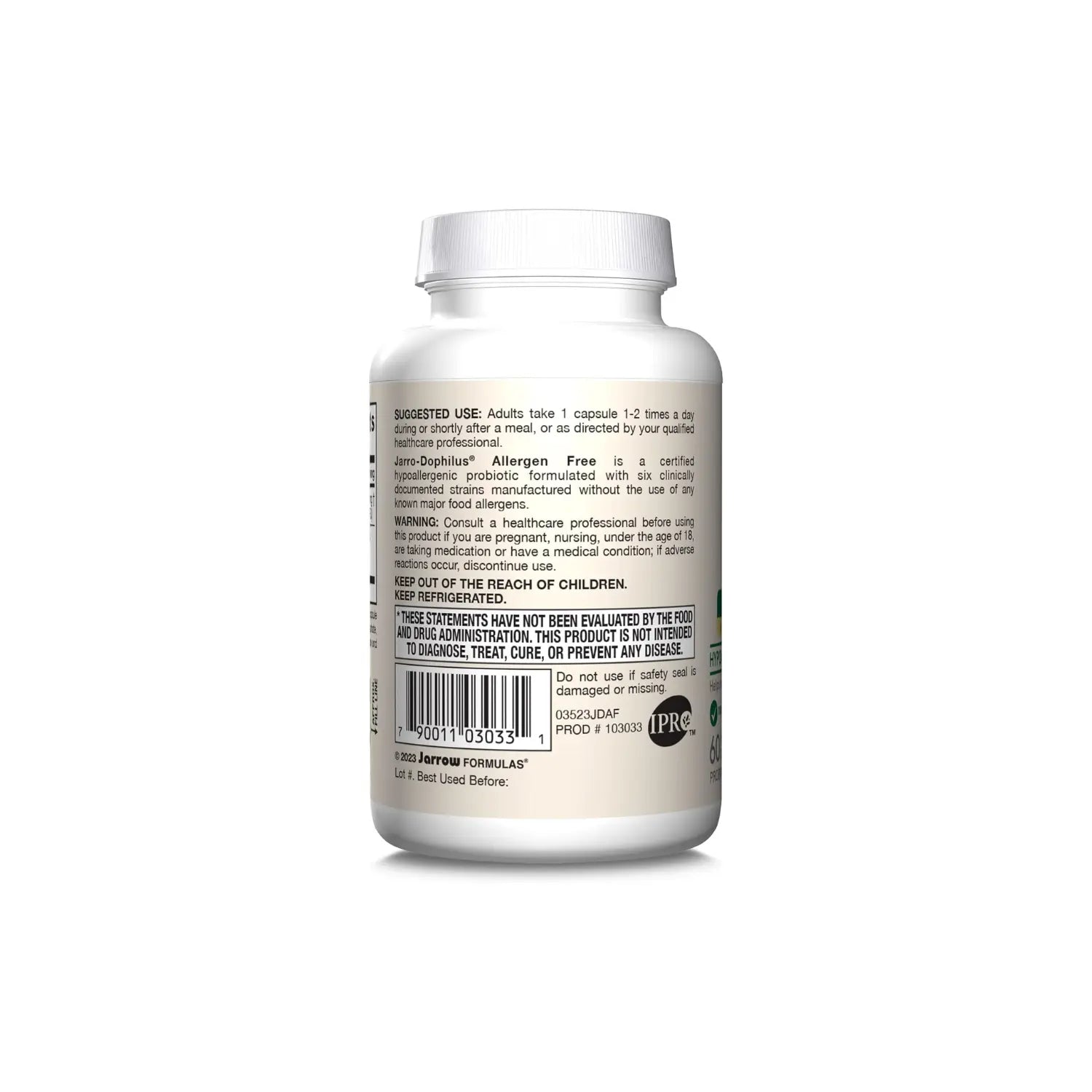 Jarrow Formulas Dophilus 10.000 millones de UFC 60 caps sfn