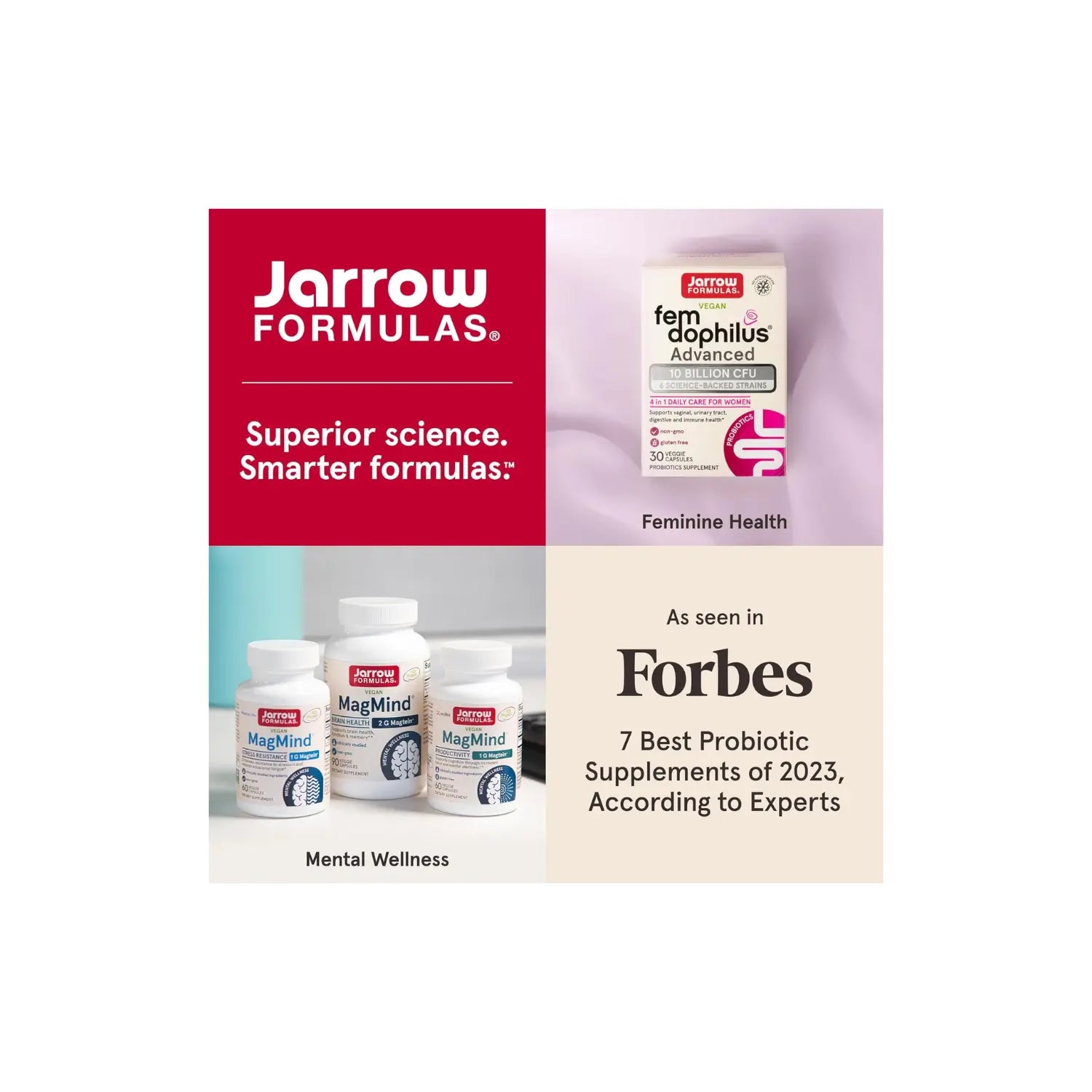 Jarrow Formulas Dophilus fem 5 billion de UFC 30 vcaps sfn
