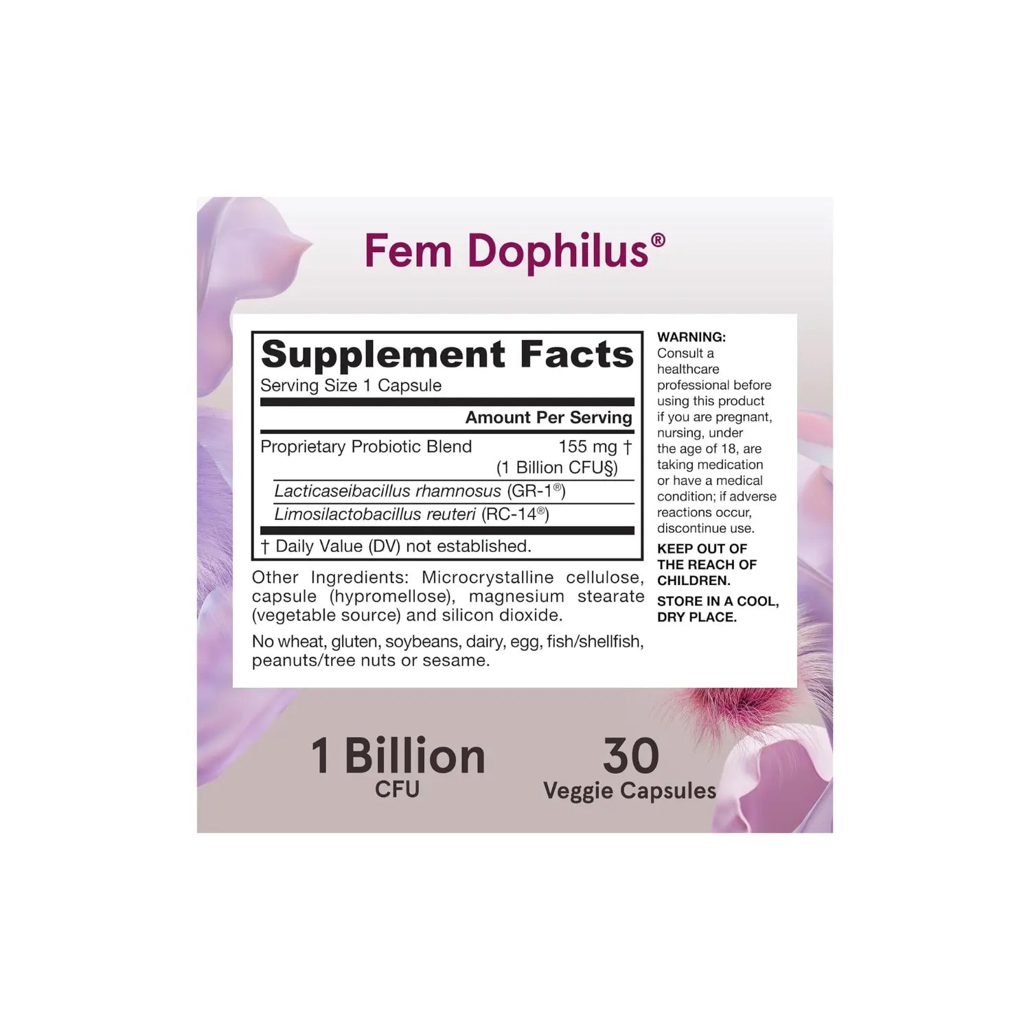 Jarrow Formulas Dophilus fem 5 billion de UFC 30 vcaps sfn