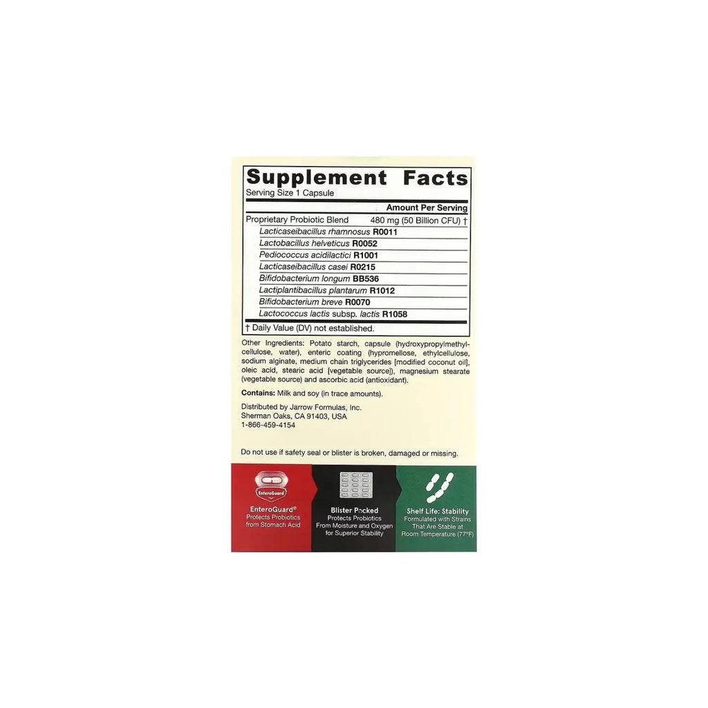 Jarrow Formulas Dophilus EPS, 50.000 millones 30 caps sfn