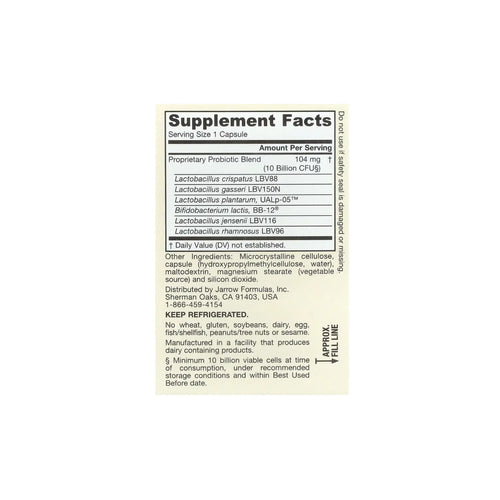 Jarrow Formulas Fem-Dophilus 10 billion UFC 30 vcaps sfn