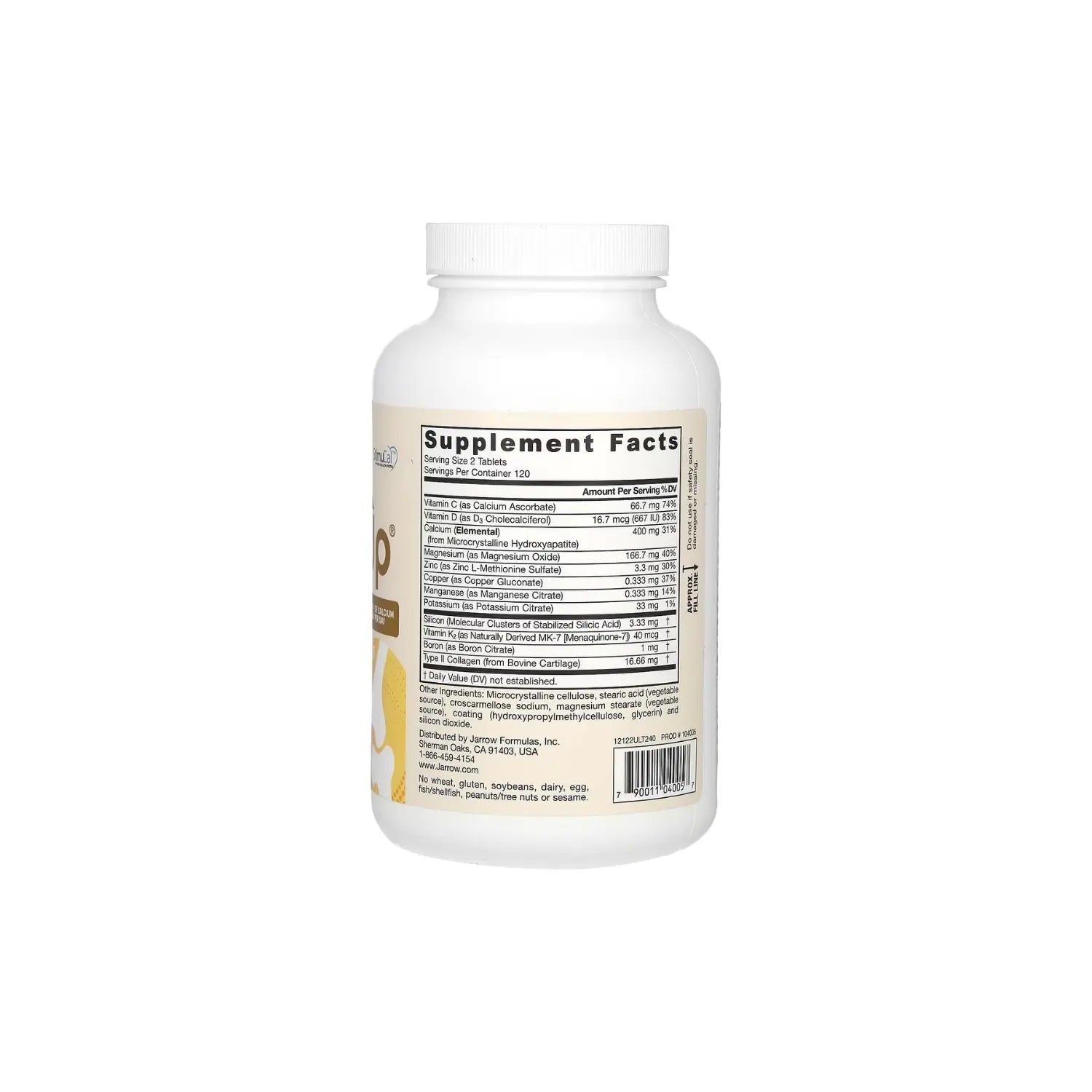 Jarrow Formulas, Ultra BoneUp, 1200 mg, 240 comprimidos sfn