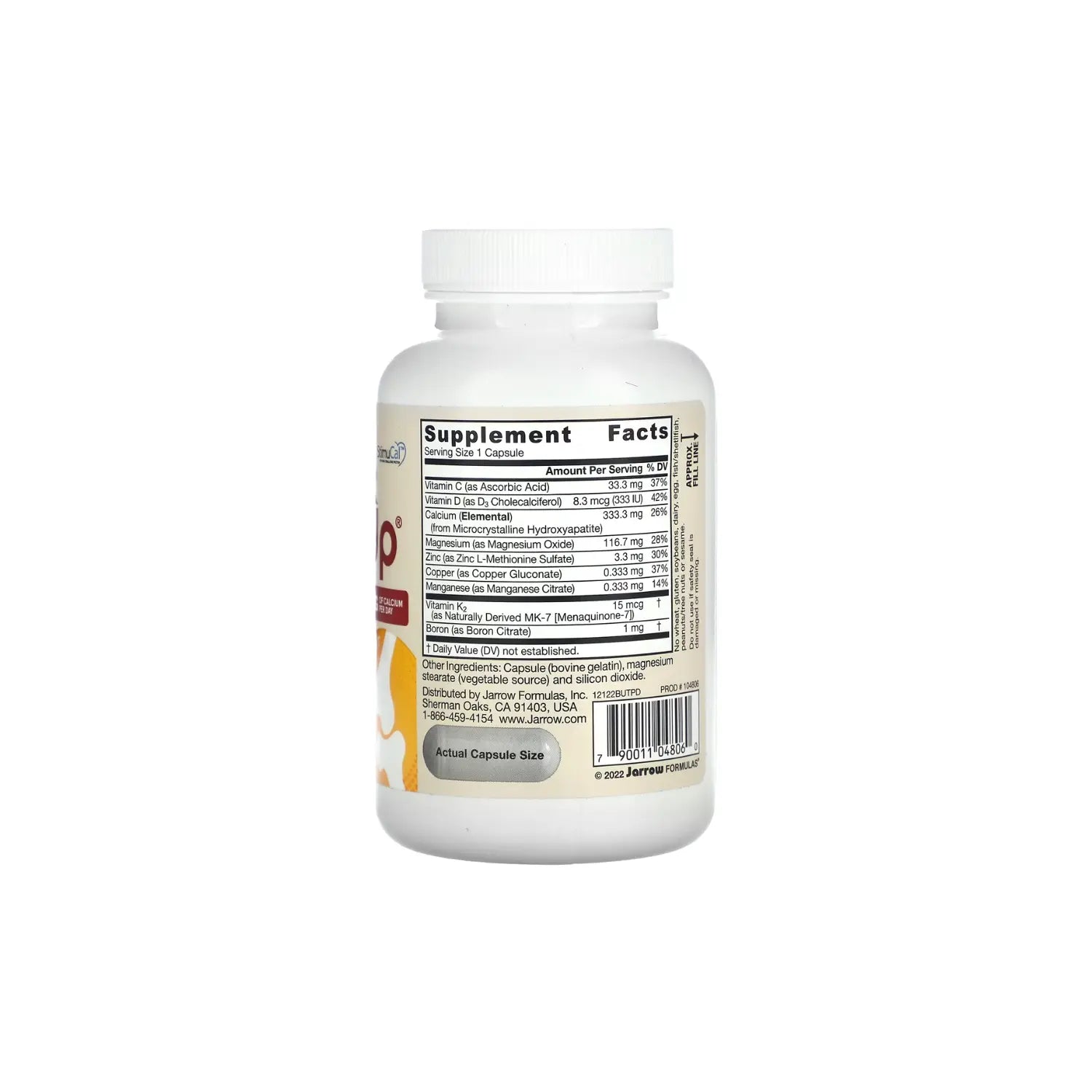 Jarrow Formulas, BoneUp 3 Per-Day, 1,000 mg, 90 Capsules
