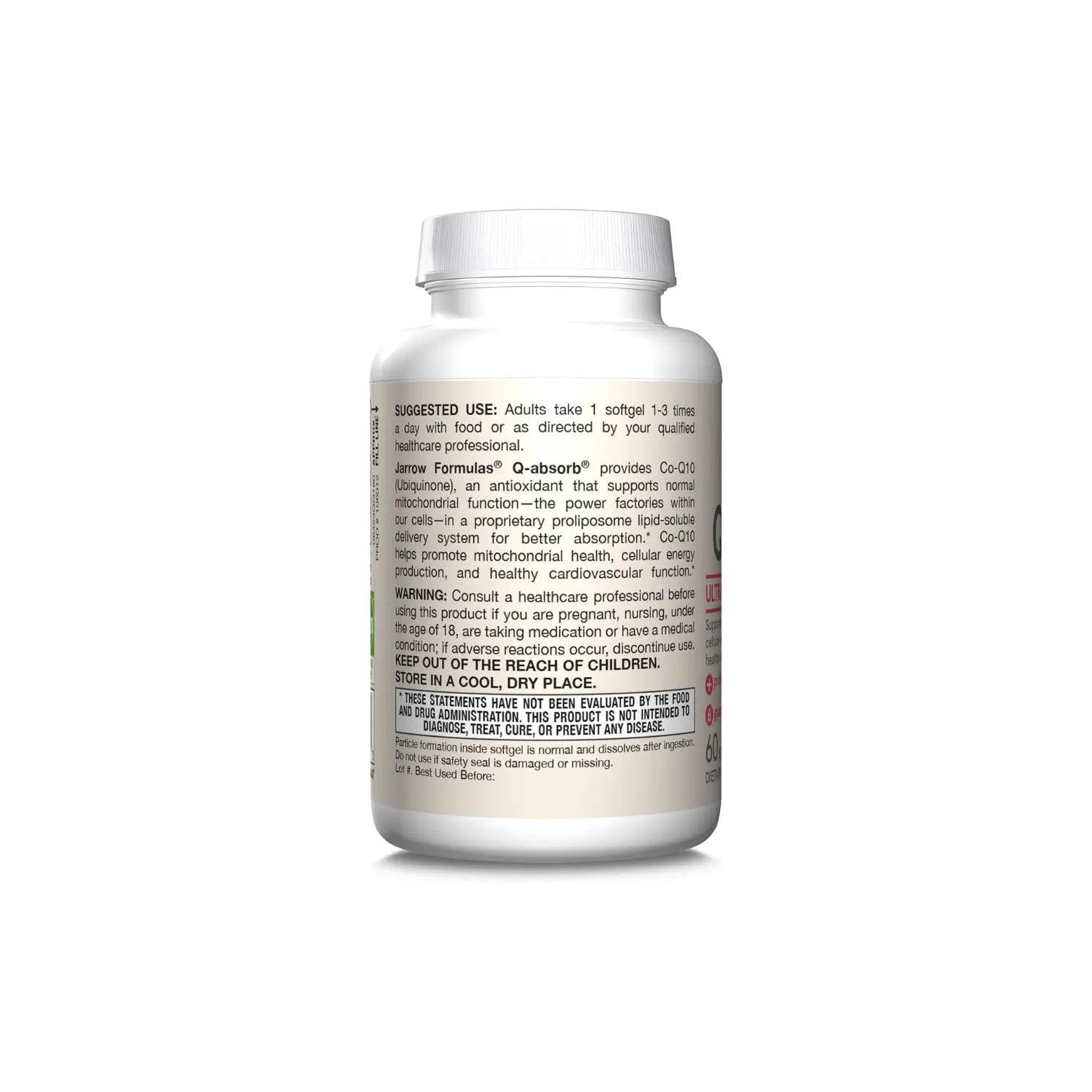 Jarrow Formulas Q-absorb Coq10 100Mg 60 Cápsulas Blandas sfn