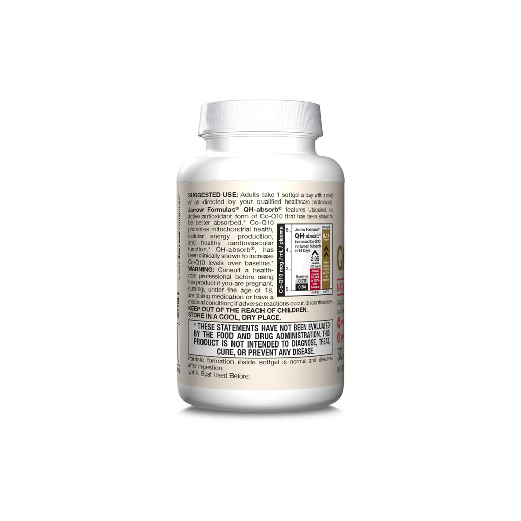 Jarrow Formulas Ubiquinol QH-Absorb 200 mg 30 softgels sfn