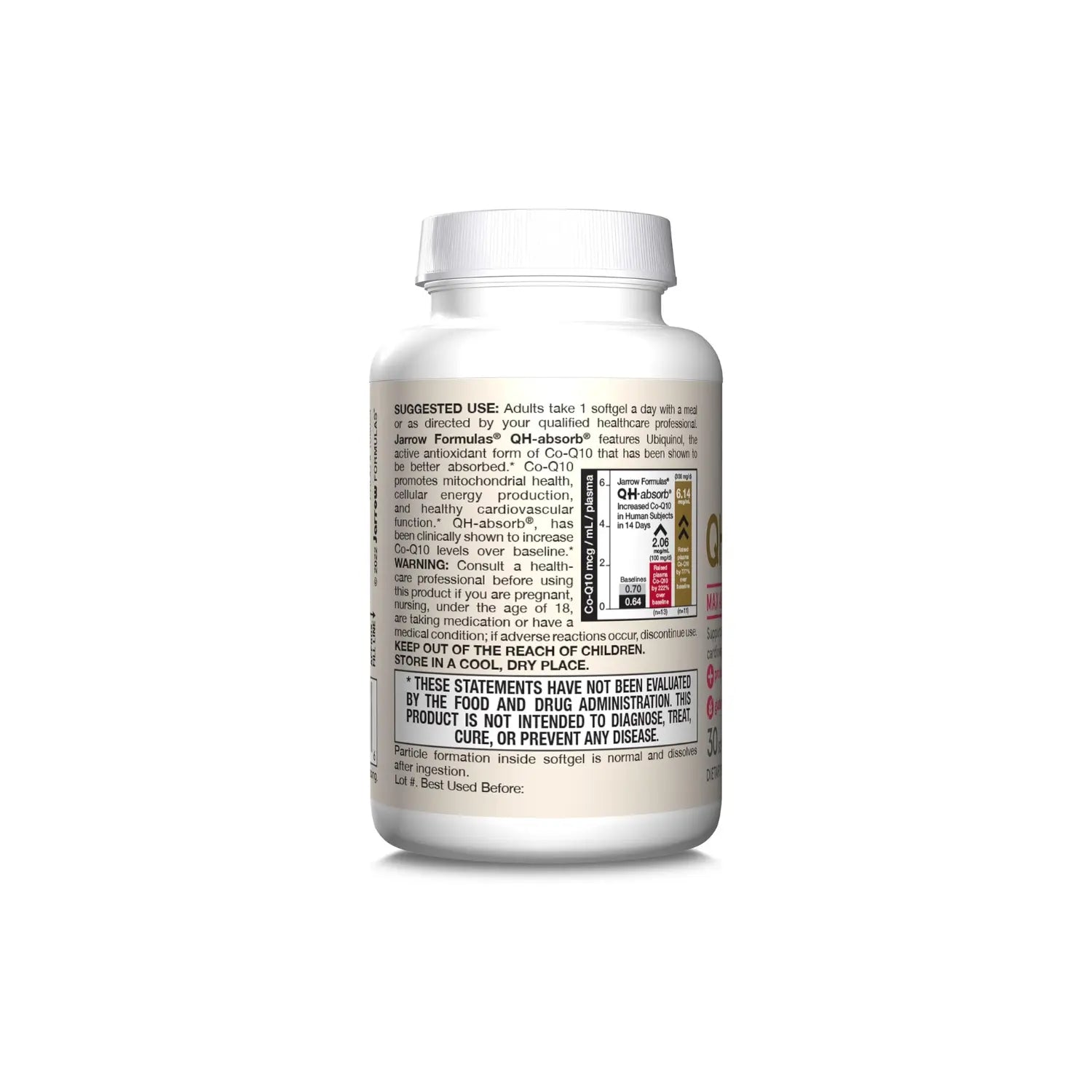 Jarrow Formulas Ubiquinol QH-Absorb 200 mg 30 softgels sfn