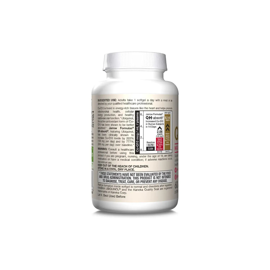 Jarrow Formulas Ubiquinol QH-Absorb 200 mg 60 cápsulas sfn