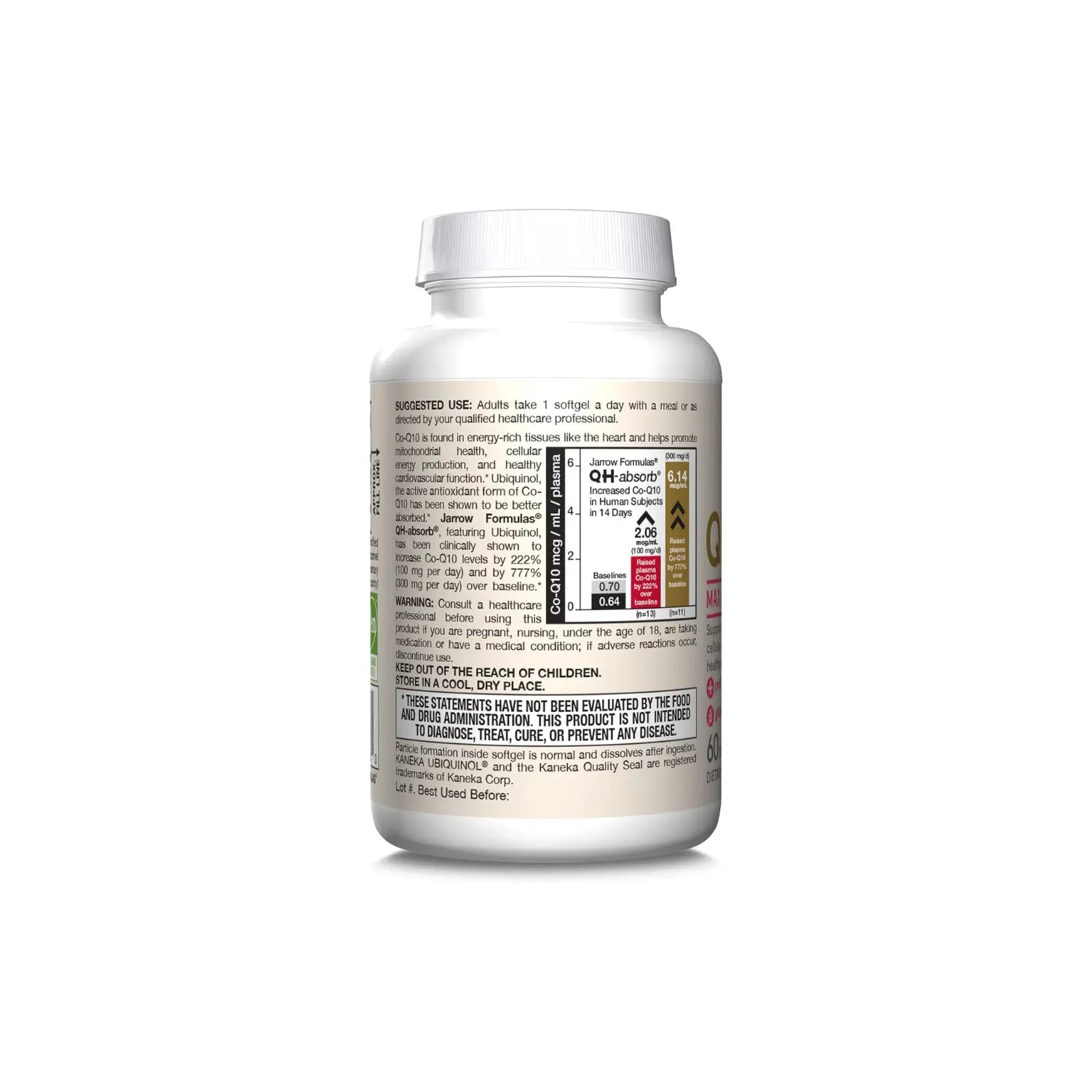 Jarrow Formulas Ubiquinol QH-Absorb 200 mg 60 cápsulas sfn