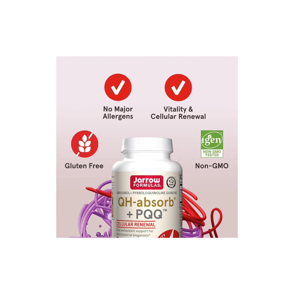 Jarrow Formulas Ubiquinol QH-Absorb + PQQ 30 softgels sfn