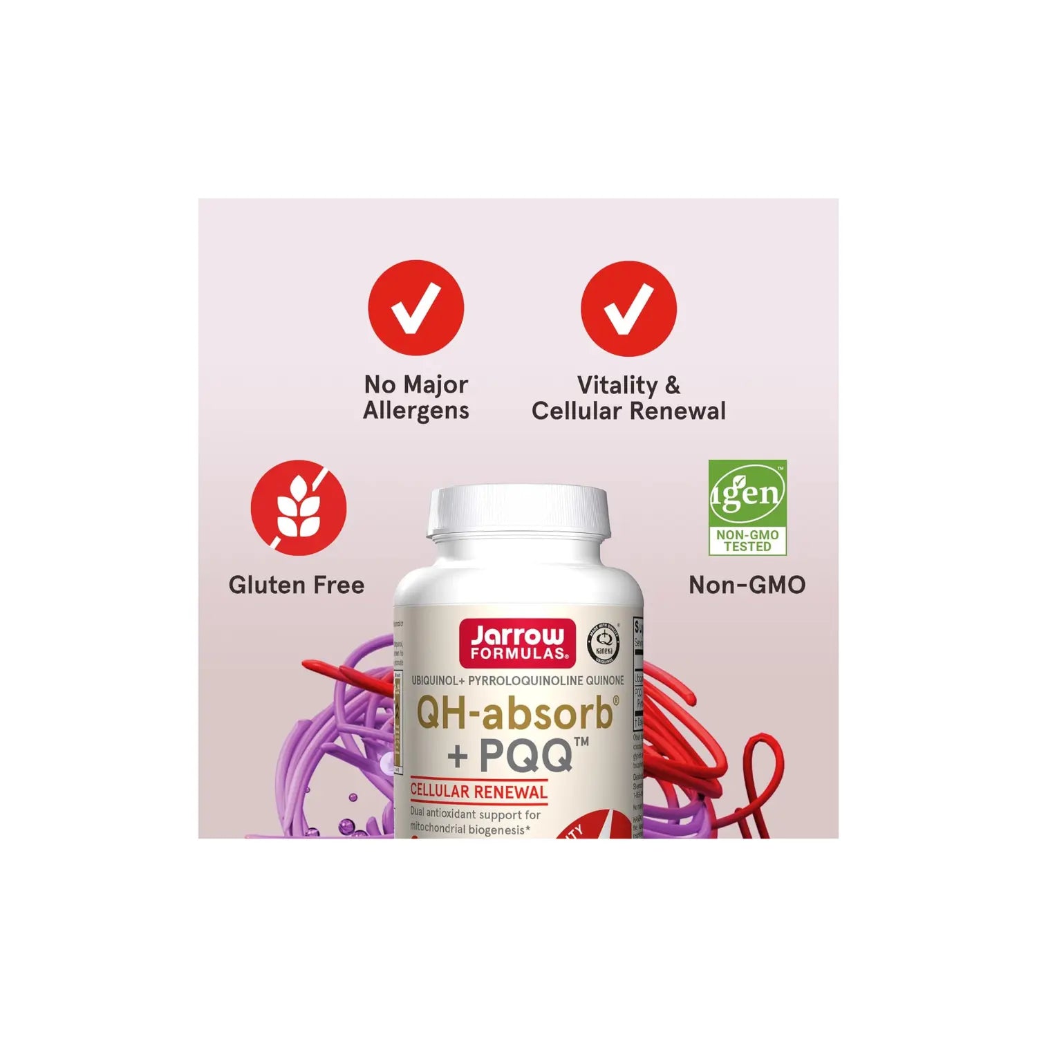 Jarrow Formulas Ubiquinol QH-Absorb + PQQ 30 softgels sfn