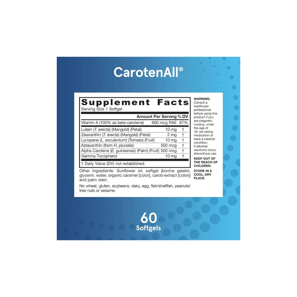 Jarrow Formulas CarotenAll carotenoides mixtos 60 sgels sfn