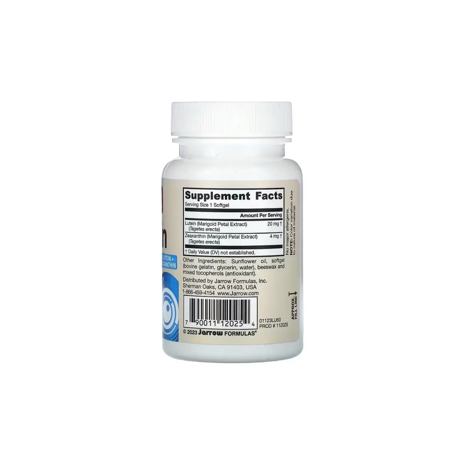 Jarrow Formulas Luteína 20 mg 60 cápsulas blandas sfn