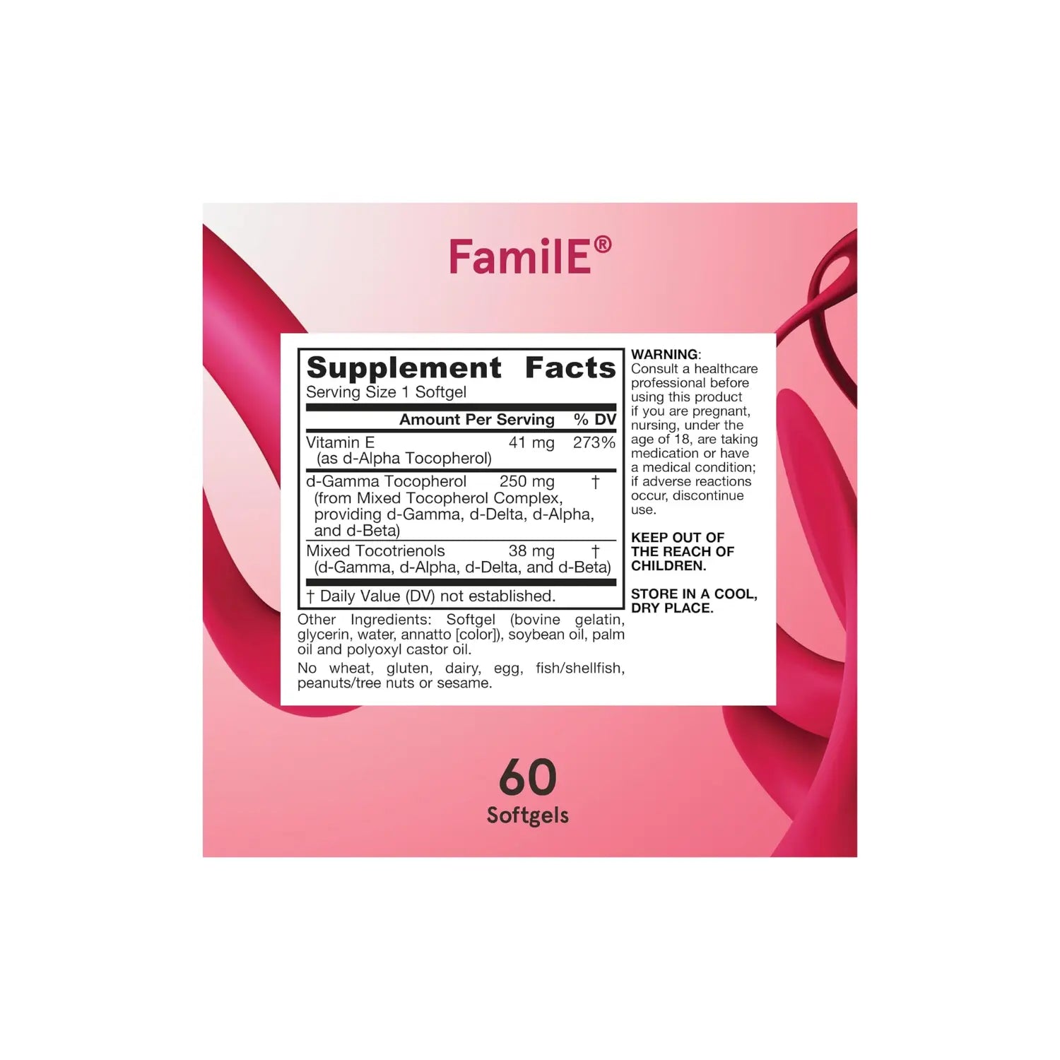 Jarrow Formulas Familia Vitamina E 60 softgels sfn