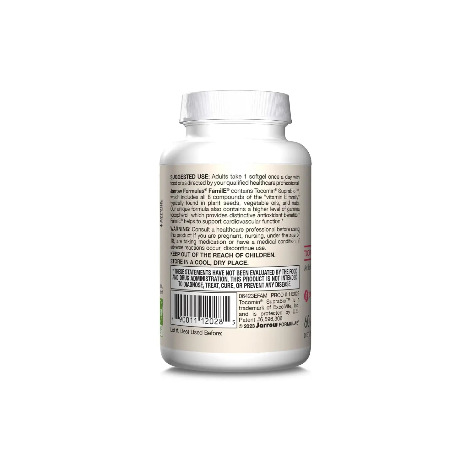Jarrow Formulas Familia Vitamina E 60 softgels sfn