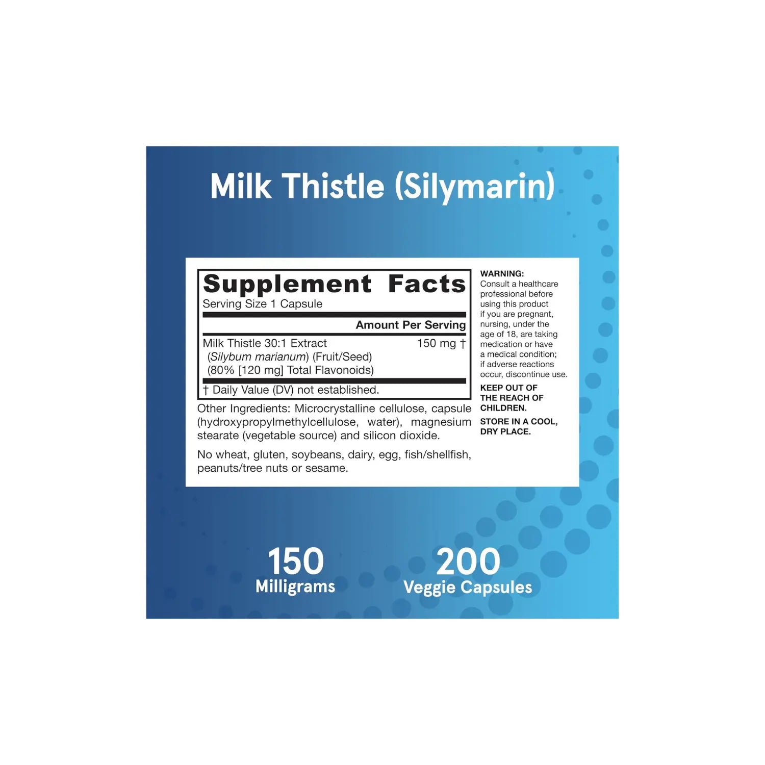 Jarrow Formula Cardo Mariano Milk Thistle 150mg 200 caps sfn