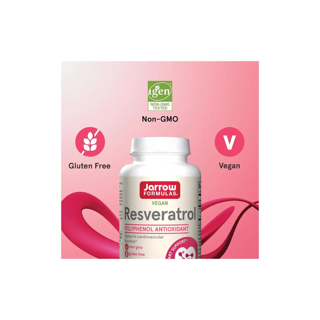Jarrow Formulas Resveratrol 100 mg 60 cápsulas vegetales sfn