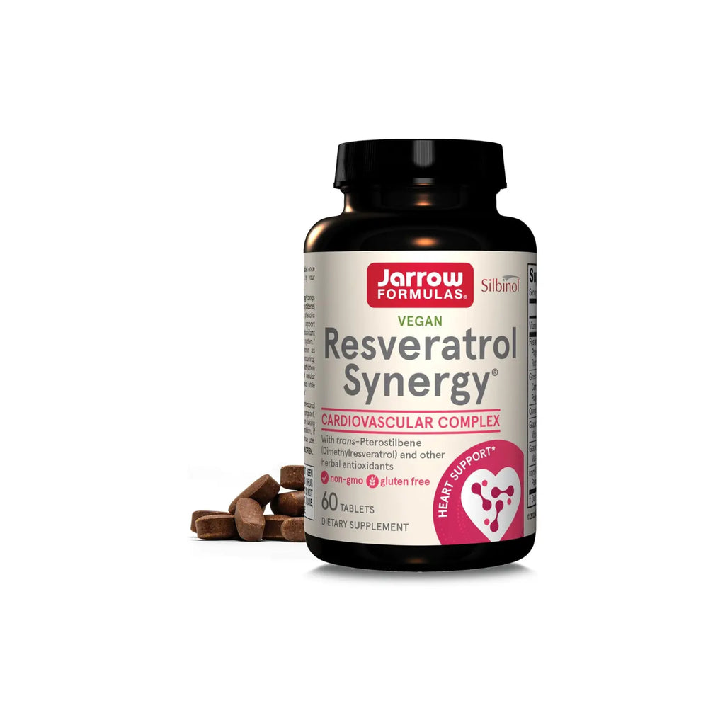 Jarrow Formulas Sinergia de resveratrol vegano 60 tabs sfn