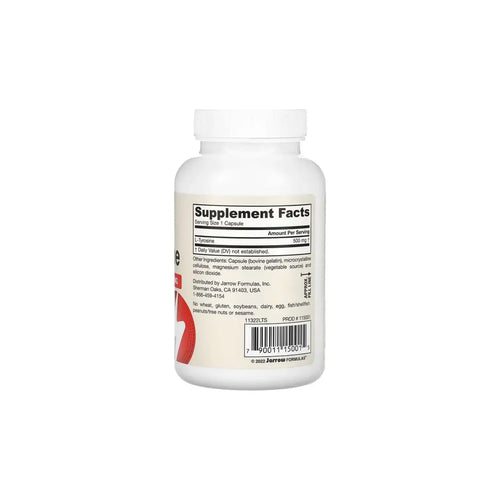 Jarrow Formulas L-tirosina 500 mg 100 capsulas Sfn