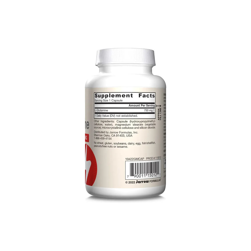 Jarrow Formulas L-glutamina 750mg 120 cápsulas vegetales sfn