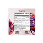 Jarrow Formulas Taurina 1000 mg 100 cápsulas sfn