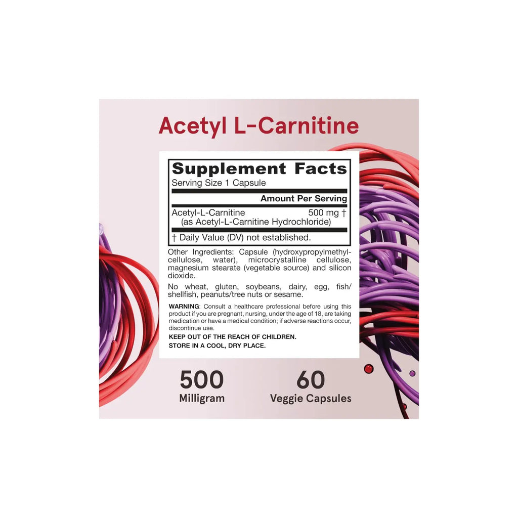 Jarrow Formulas Acetil L-carnitina 500 mg 60 vcaps Sfn