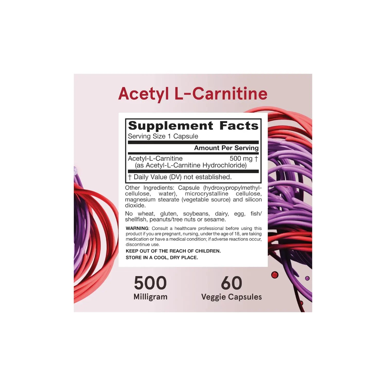 Jarrow Formulas Acetil L-carnitina 500 mg 60 vcaps Sfn