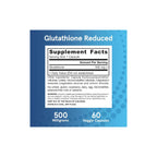 Jarrow Formulas Glutatión reducido 500 mg 60 cápsulas sfn