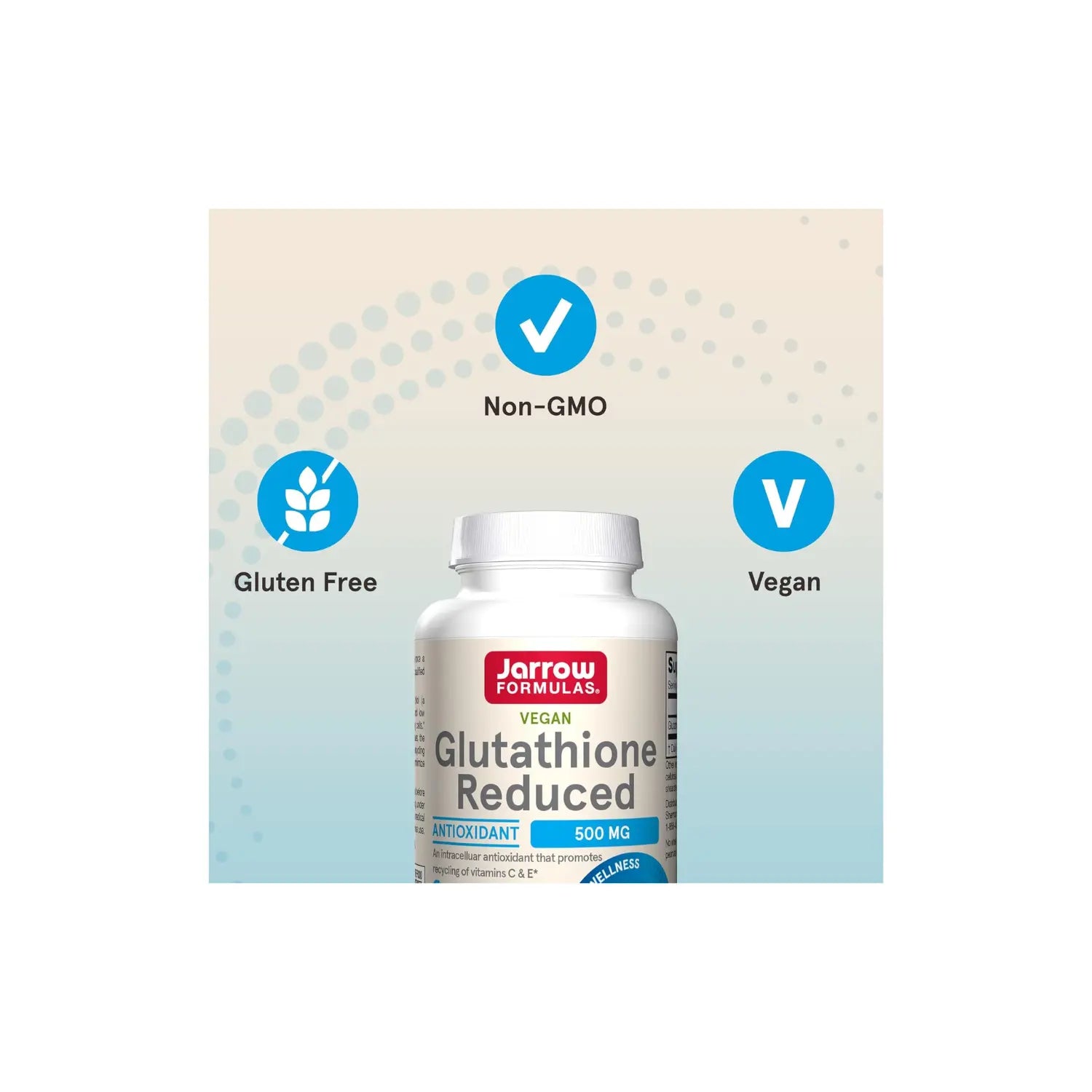Jarrow Formulas Glutatión reducido 500 mg 60 cápsulas sfn