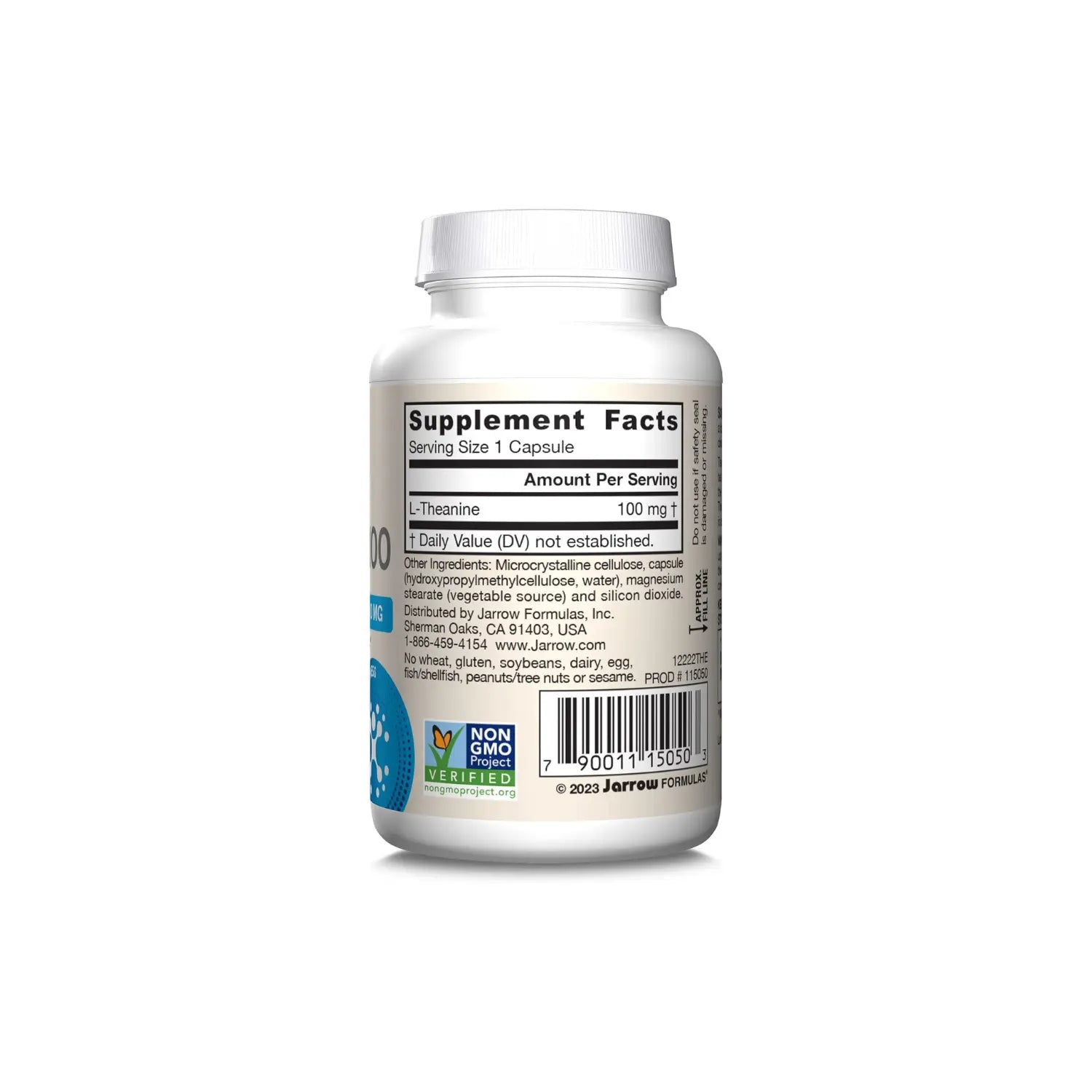 Jarrow Formulas Teanina 100 mg 60 cápsulas vegetales sfn