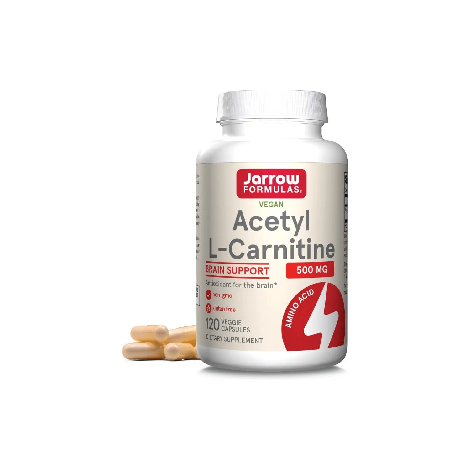 Jarrow Formulas Acetil L-carnitina vegana 500Mg 120Vcaps Sfn