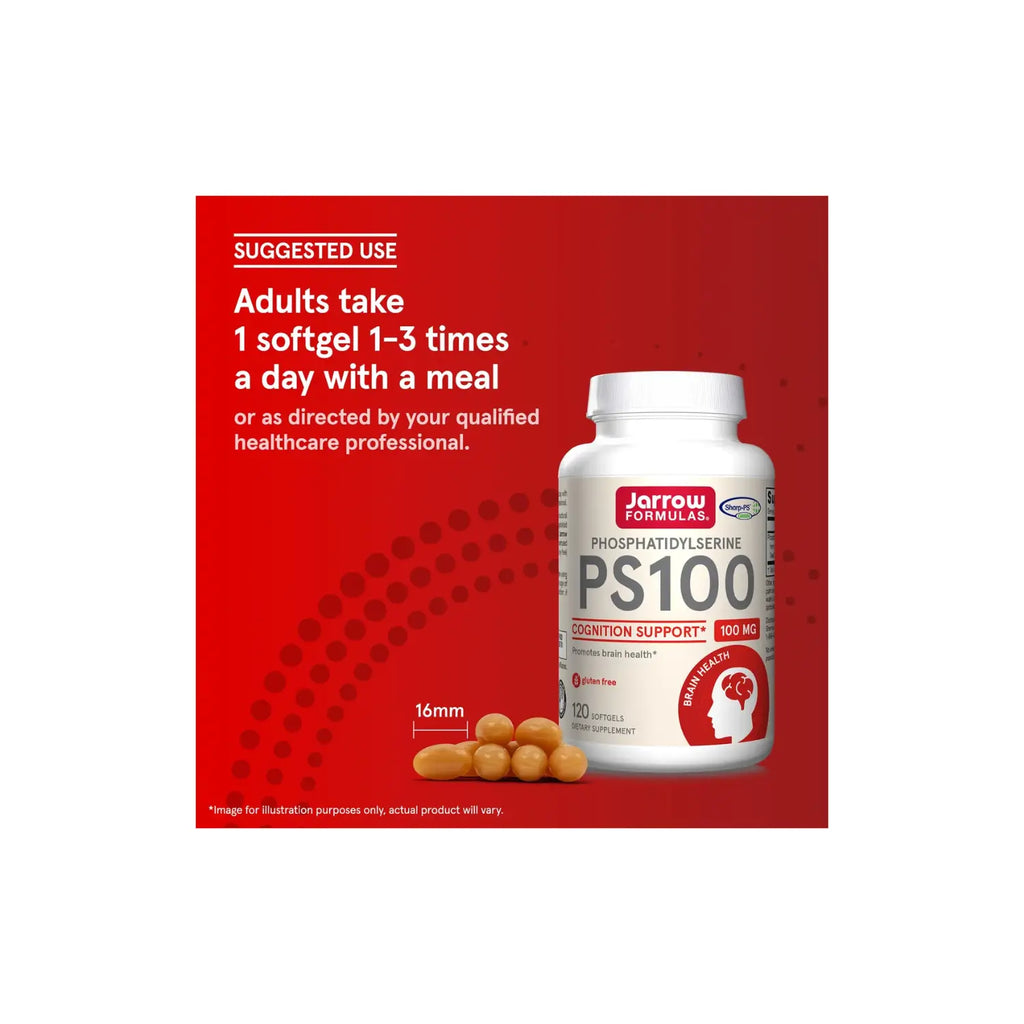 Jarrow formulas fosfatidilserina PS100 100mg 60 softgels sfn