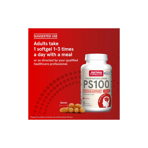 Jarrow formulas fosfatidilserina PS100 100mg 60 softgels sfn