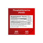 Jarrow formulas fosfatidilserina PS100 100mg 60 softgels sfn
