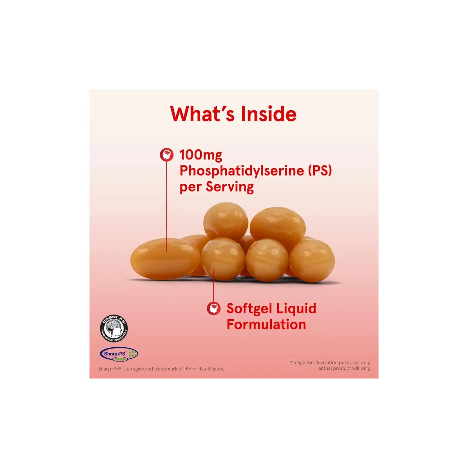 Jarrow formulas fosfatidilserina PS100 100mg 60 softgels sfn