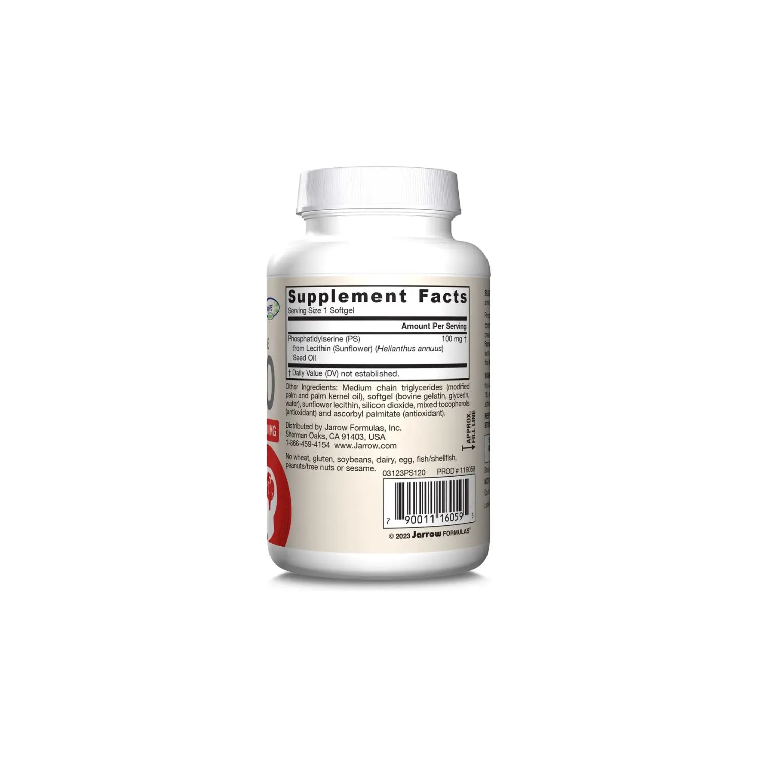 Jarrow formulas fosfatidilserina PS100 100mg 60 softgels sfn