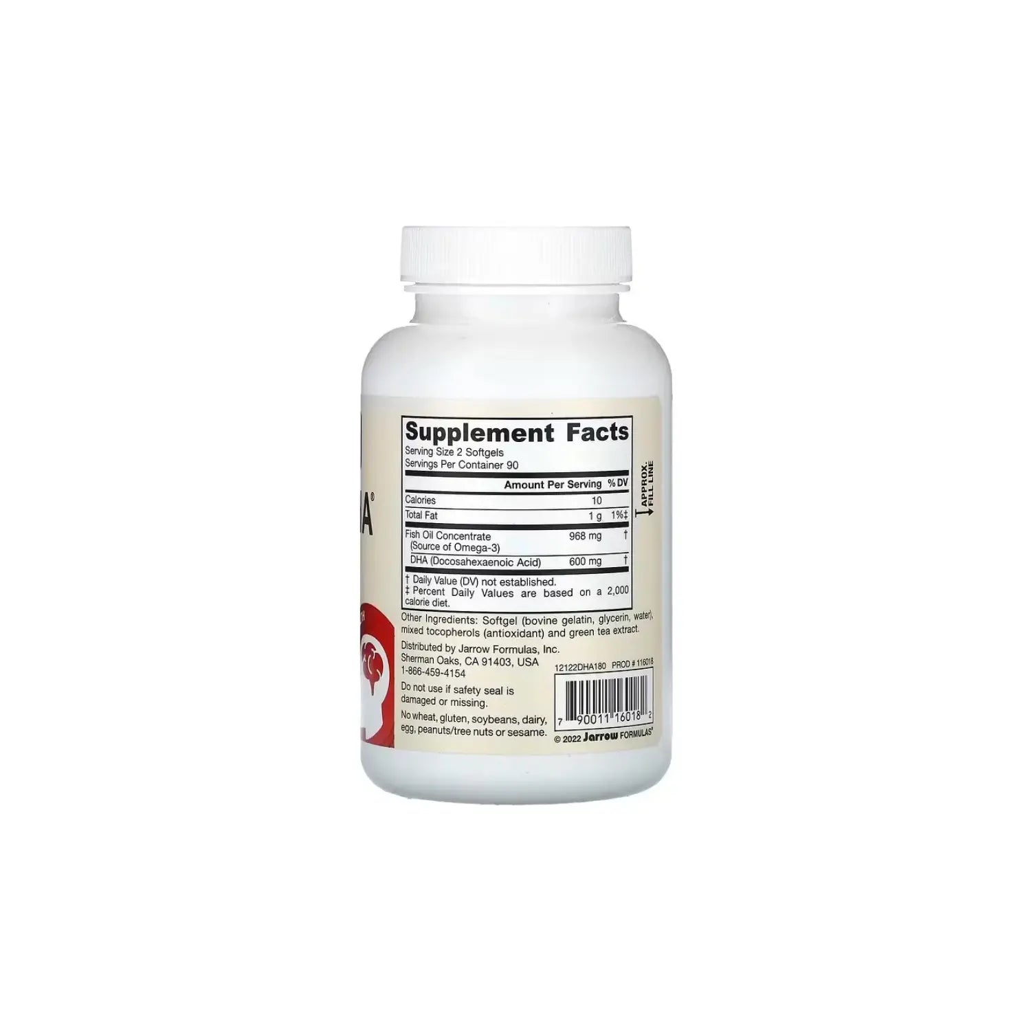 Jarrow Formulas Max Dha 180 cápsulas blandas sfn