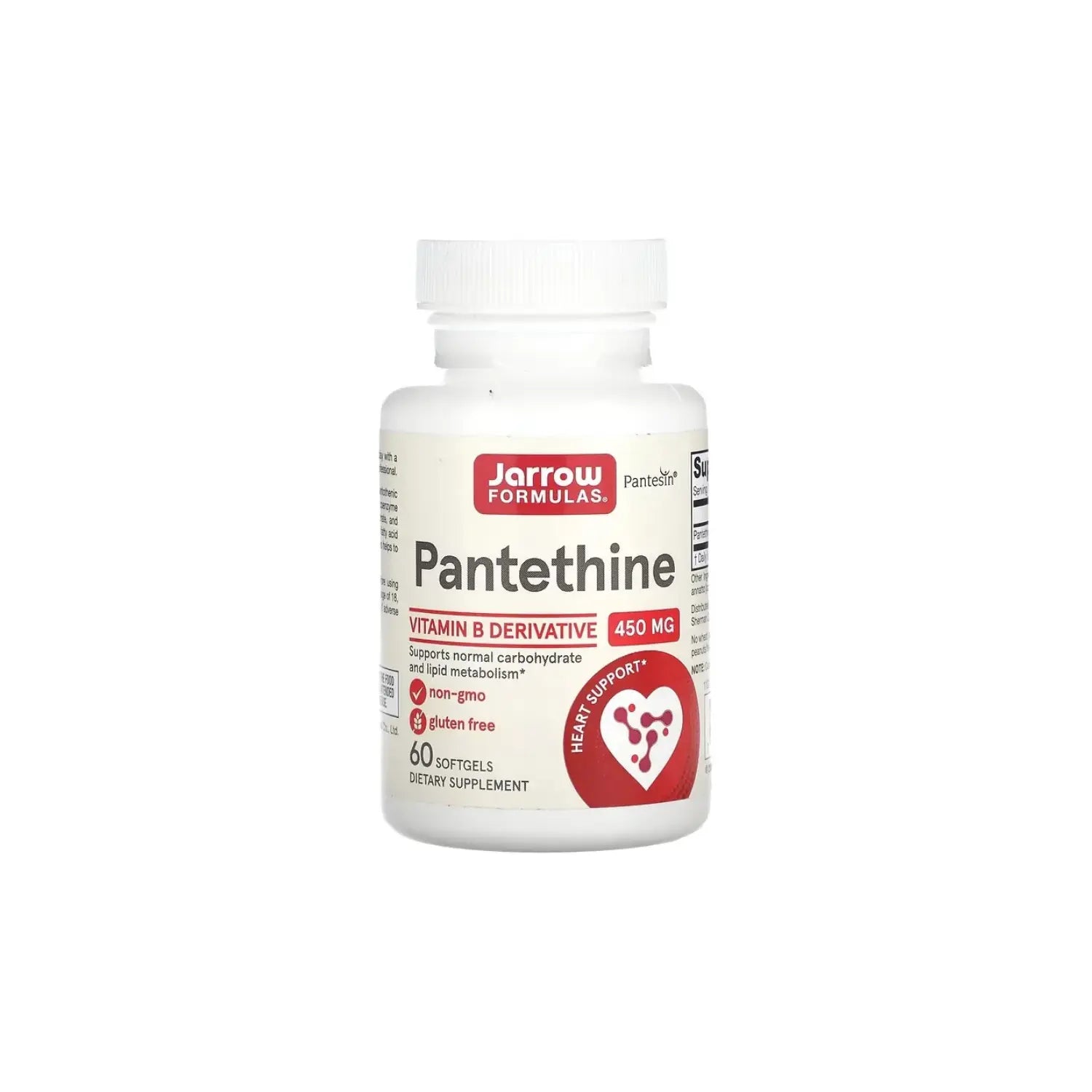 Jarrow Formulas Pantetina 450 mg 60 cápsulas blandas sfn